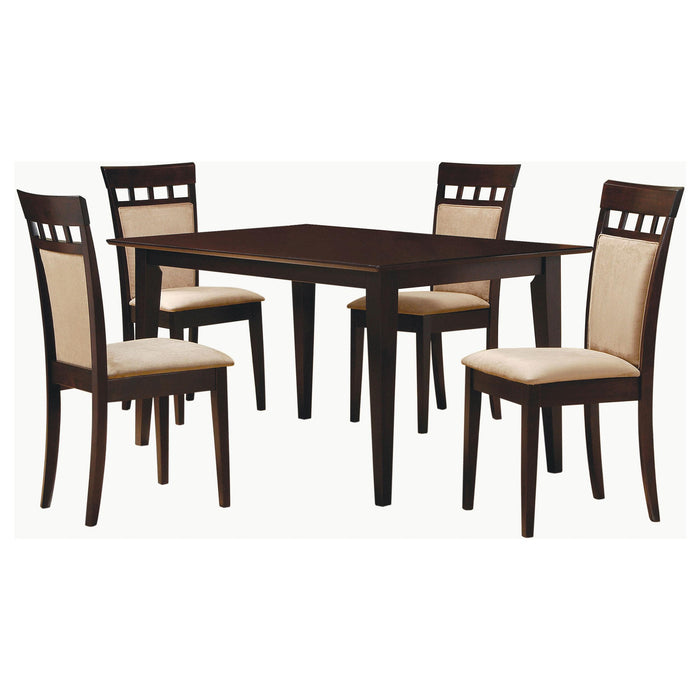 Gabriel 5-piece Rectangular 59-inch Dining SetA Cappuccino