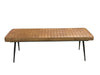 Misty Cushion Side Bench Camel and Black image