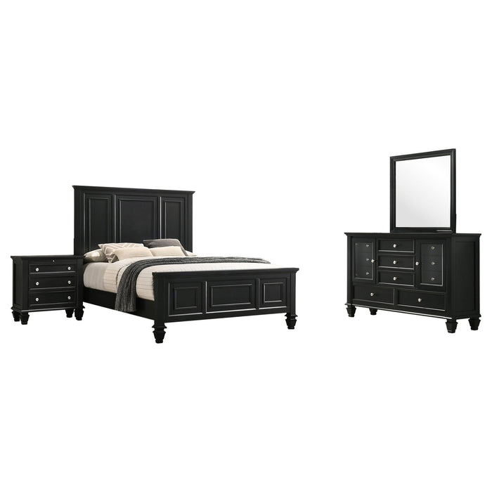Sandy Beach Bedroom Set Black