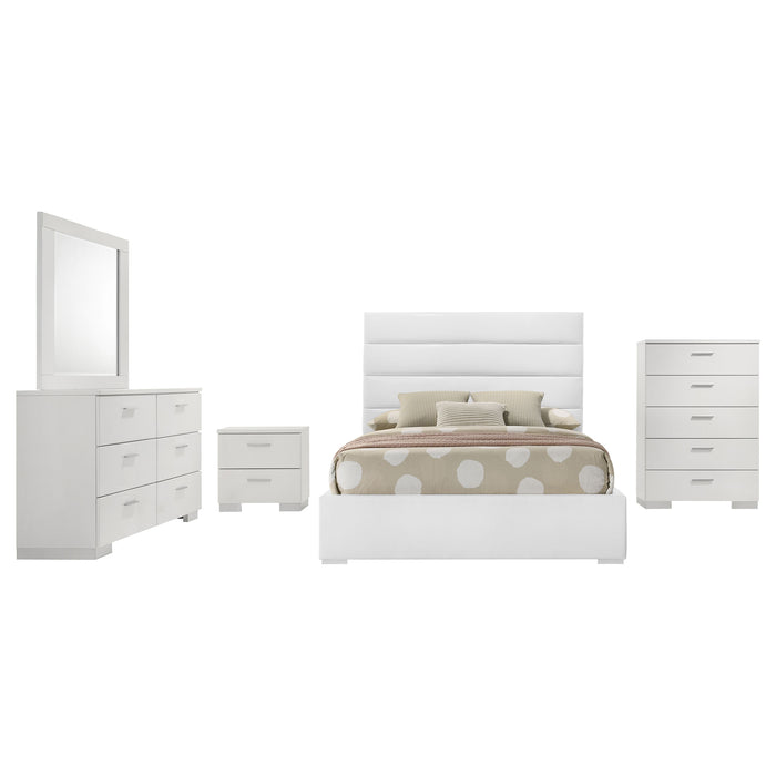 Felicity 5 & 4 Pc E.King, Queen, & Full Bedroom Set 2