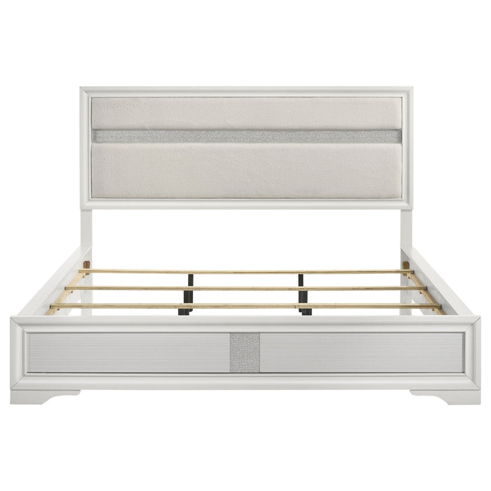 Miranda California King, E.King, Queen, Full, & Twin Bed Black & White