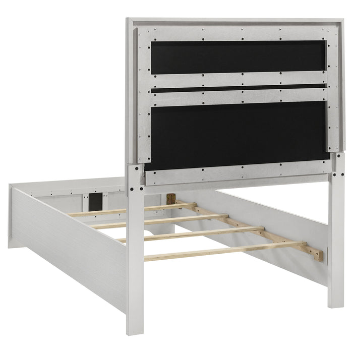 Miranda California King, E.King, Queen, Full, & Twin Bed Black & White