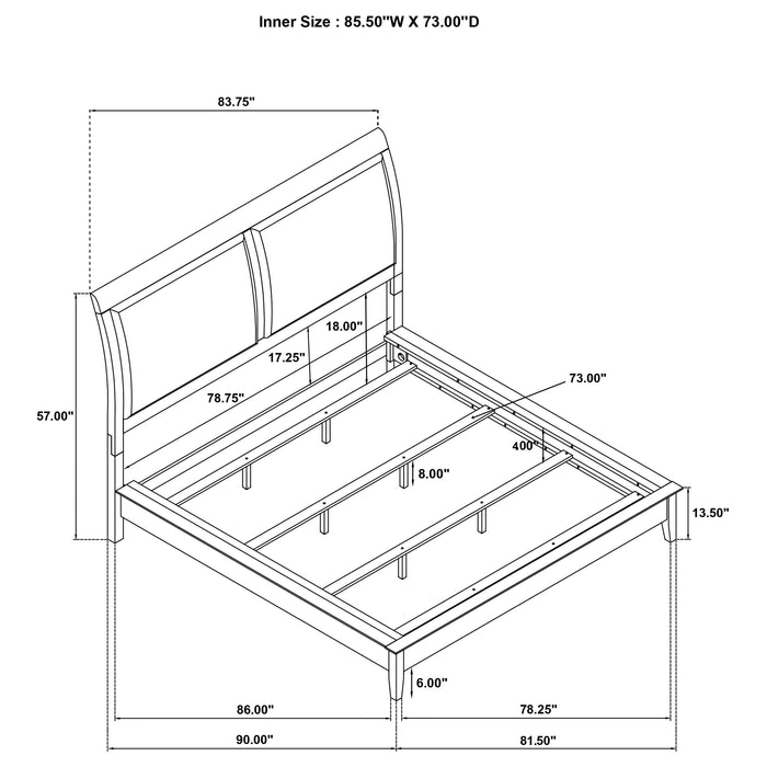 Bexhill 4 & 5 Piece Bedroom Set King, Cal.King, & Queen