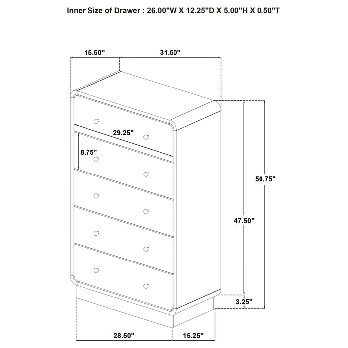 Cavelle 4 & 5 Piece Bedroom Set Queen & E.King