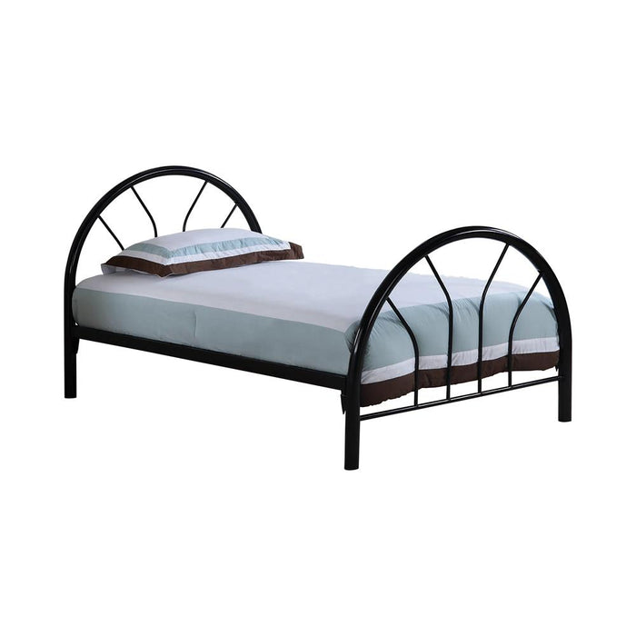 Marjorie Twin Platform Bed Black, Blue, & White