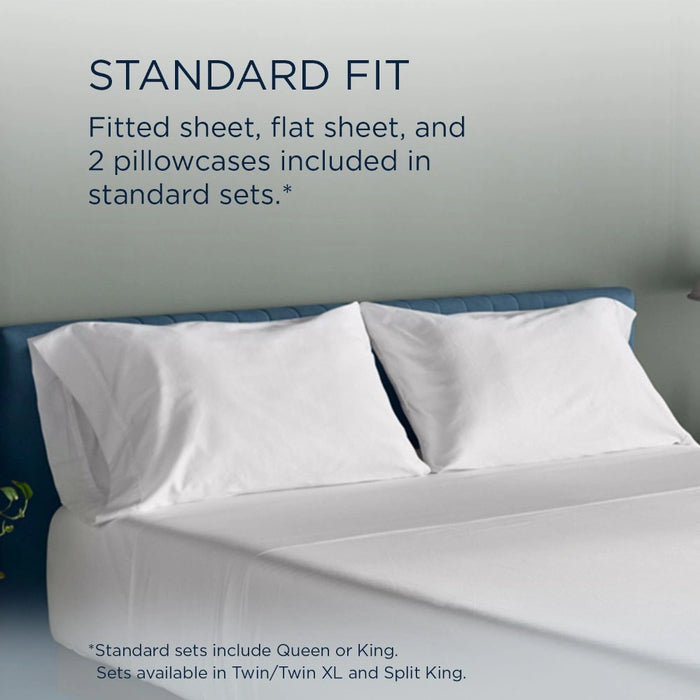 TEMPUR Luxe Egyptian Cotton Sheet Set White