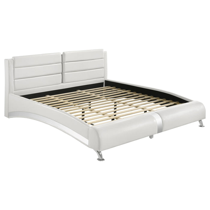 Jeremaine California King, E.King, & Queen Upholstered Bed White