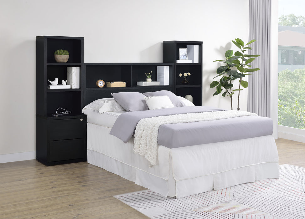 Westpark 5 Pc Twin & Full Bedroom Set Black, Brown & Natural