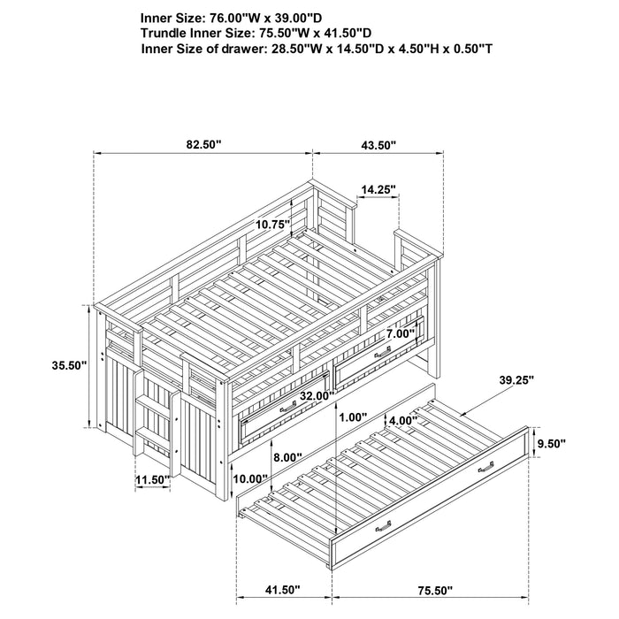 Carlsbad Queen Beds Brown & Grey