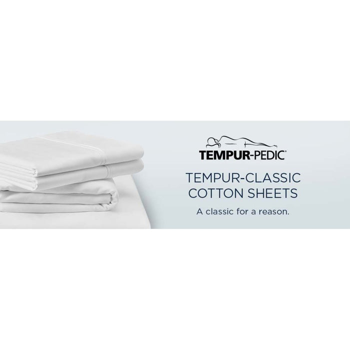 TEMPUR Classic Cotton Sheet Set White