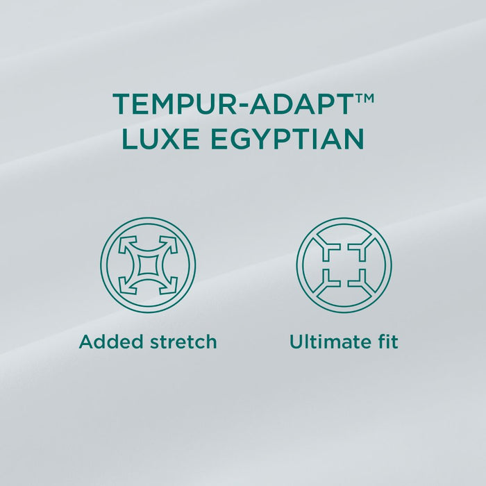 TEMPUR-Adapt Luxe Egyptian Cotton Sheets - Sleepy Blue