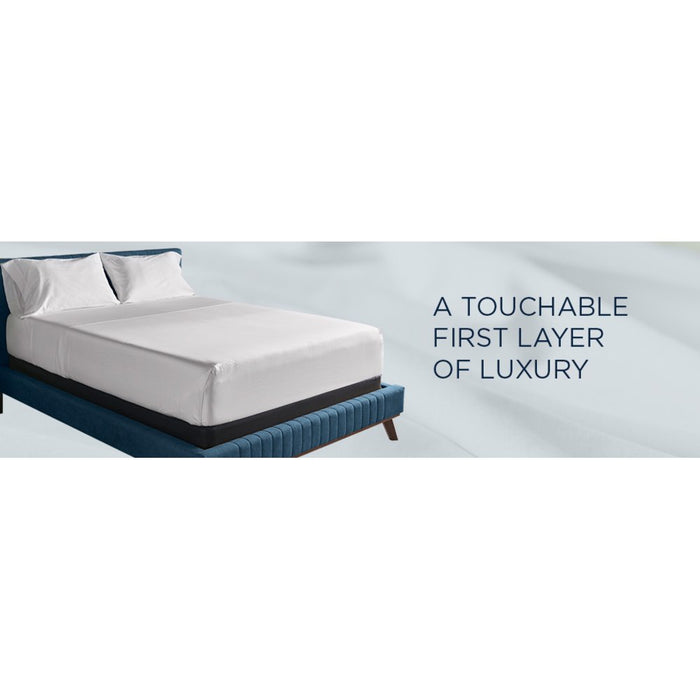 TEMPUR Luxe Egyptian Cotton Sheet Set Sleepy Blue