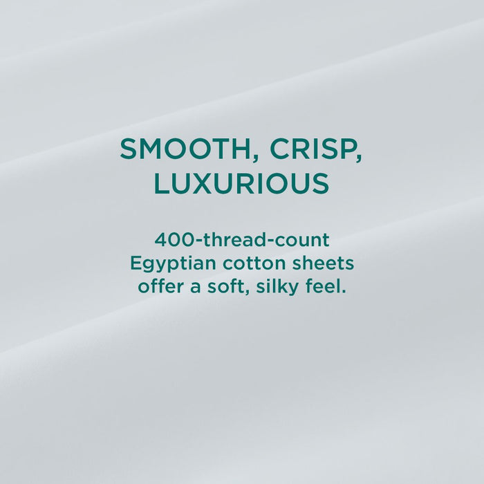 TEMPUR-Adapt Luxe Egyptian Cotton Sheets - Sleepy Blue