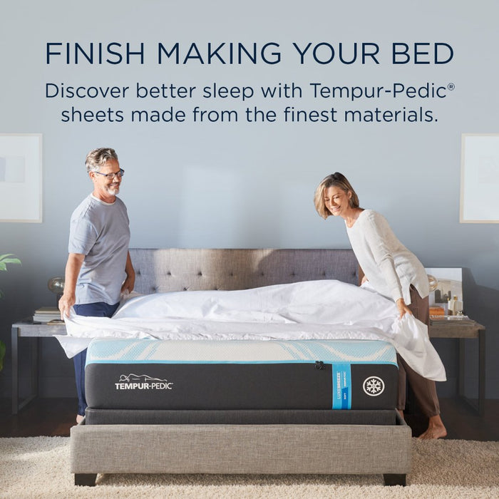 TEMPUR Luxe Egyptian Cotton Sheet Set Sleepy Blue