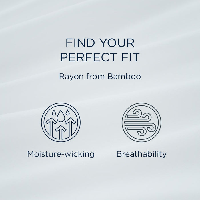 TEMPUR Rayon from Bamboo Sheet Set Sleepy Blue