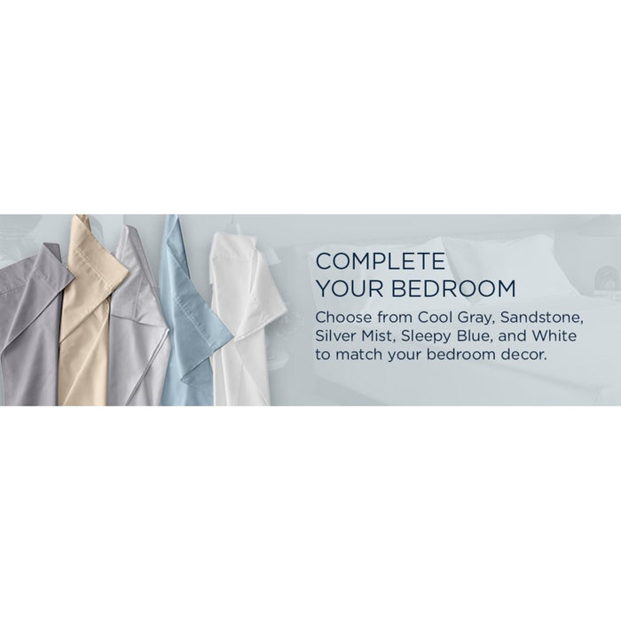 TEMPUR Luxe Egyptian Cotton Sheet Set Sleepy Blue