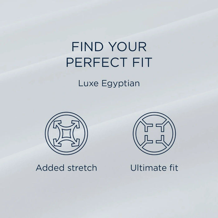 TEMPUR Luxe Egyptian Cotton Sheet Set Sleepy Blue