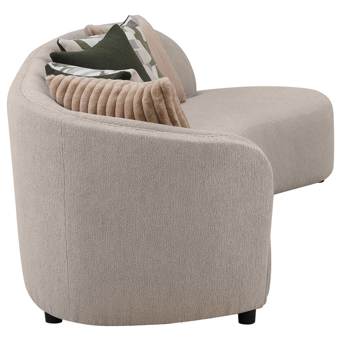 Fayette Upholstered Sectional Sofa Greige