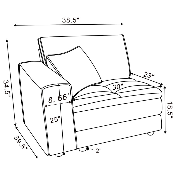 Atlantic Side Chair Sectionals