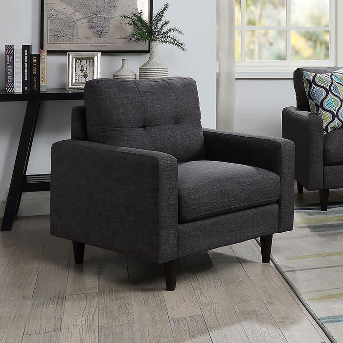 Watsonville Tufted Back Chair Grey