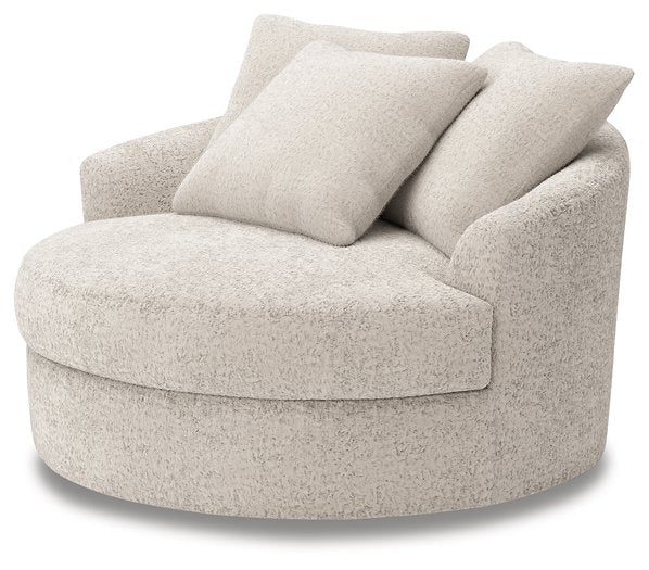 Cuddle Plush Oversized Swivel Accent Chair