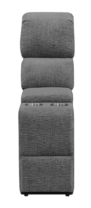 Bahrain Black Reclining Sectional