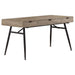 Rafael 1-drawer Writing Desk Rustic Driftwood image