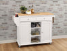 Tullarick Natural & White Kitchen Cart image