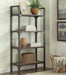 Gorden Weathered Oak & Antique Silver Bookshelf image