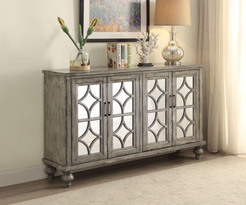 Velika Weathered Gray Console Table image