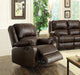 Zuriel Brown PU Rocker Recliner (Motion) image