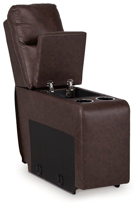 Punch Up Power Reclining Sectional Loveseat with Console