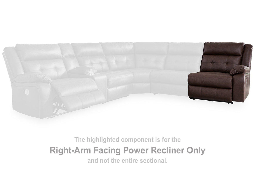 Punch Up Power Reclining Sectional Loveseat with Console