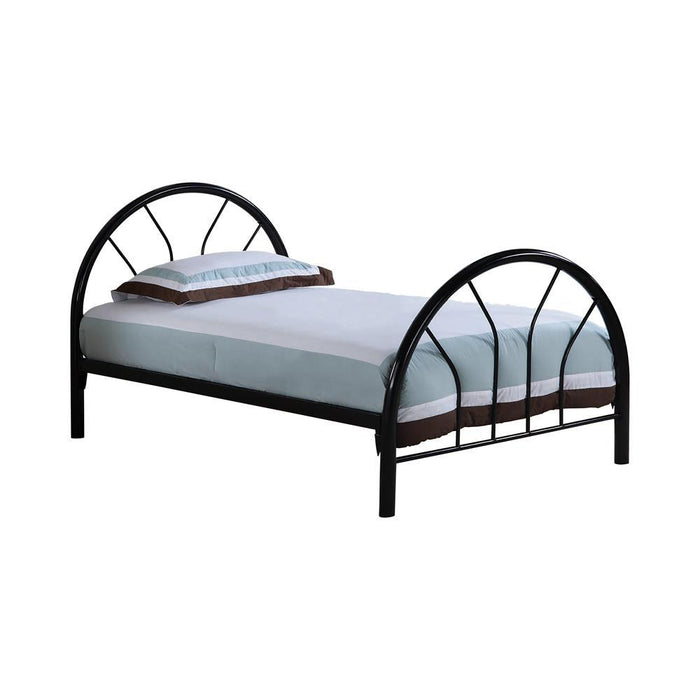 Marjorie Twin Platform Bed Black, Blue, & White
