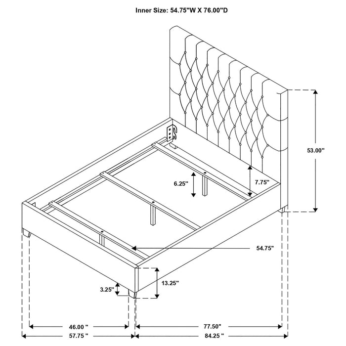 Chloe Panel Bed