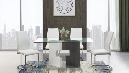 5 Piece Dining Room Set (D219DT+D41DC-WH) image