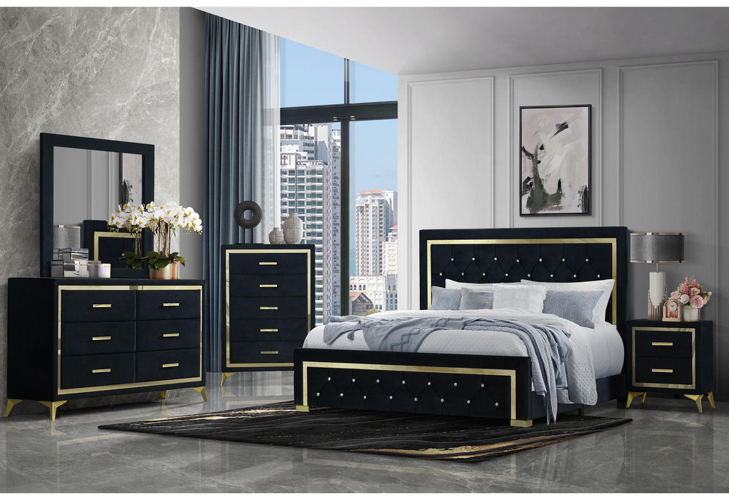 KINGDOM BLACK FULL BED GROUP