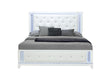 ALINA WHITE KING BED WITH LED image