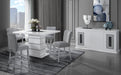 MONACO WHITE RECTANGUALR BAR TABLE + D1903 BAR STOOL GREY image