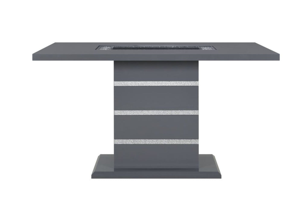 Monaco Dark Grey Rectangular Bar Table