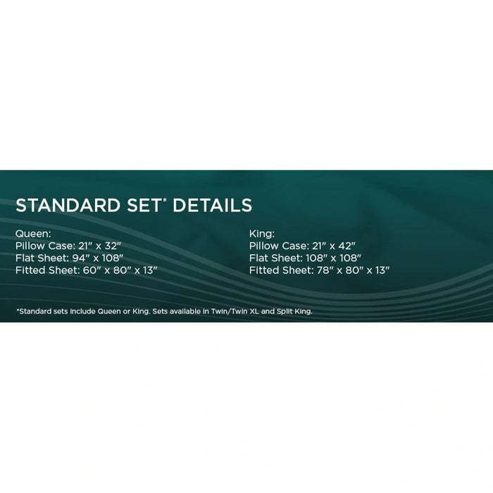 TEMPUR-Adapt Luxe Egyptian Cotton Sheets - Graphite