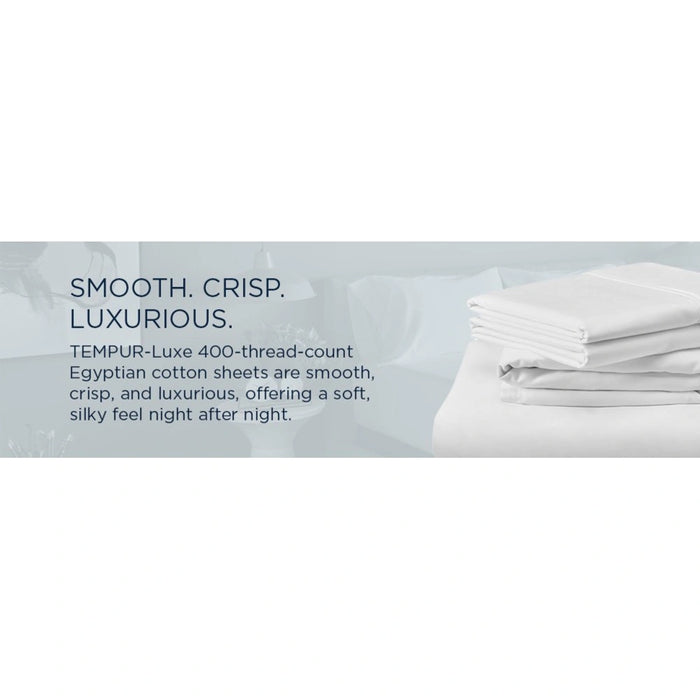 TEMPUR Luxe Egyptian Cotton Sheet Set Sleepy Blue
