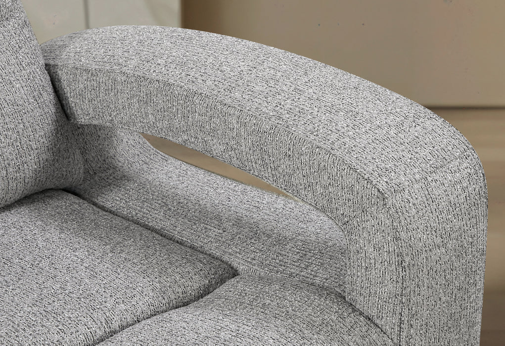 U6611 GREY 15 POWER RECLINER WITH LED