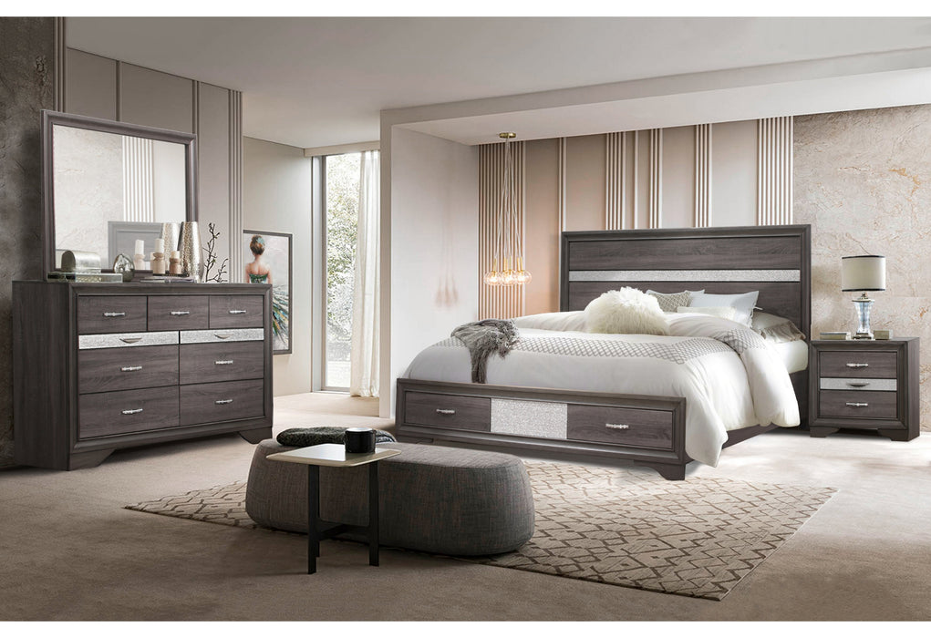SEVILLE GREY KING BED GROUP