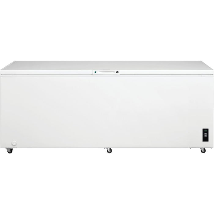 24.8 Cu. Ft. Chest Freezer, Manual defrost, LED lighting, 2 baskets, smooth finish lid - FFCL2542AW