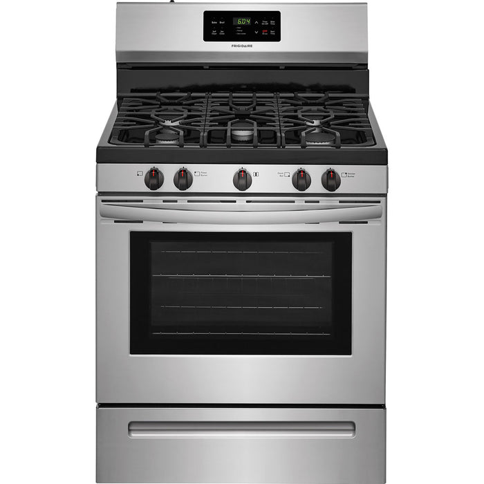 30" Gas Freestanding Range, Self Clean, 5.0 CF, Continuous Grates - FFGF3054TS