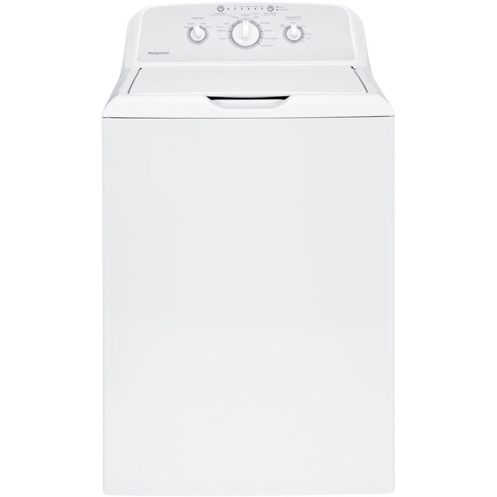 3.8 CF HOTPOINT Top Load Washer, Heavy-Duty Agitator - HTW240ASKWS