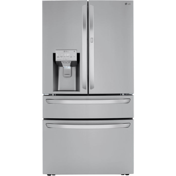 23 CF Counter-Depth 4-Door Refrig, DID, Craft Ice, Full Convert, ThinQ - LRMDC2306S