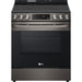 6.3 CF Electric Single Oven Slide-In Range, Air Fry, ThinQ, Self Clean - LSEL6333D