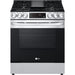 5.8 CF Gas Single Oven Slide-In Range, Air Fry, Fan Convection, ThinQ - LSGL5833F